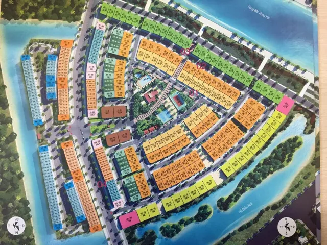 Mặt bằng Park River: Mặt bằng phân lô theo loại nhà