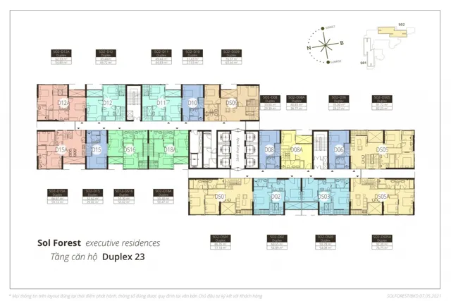 Mặt bằng Sol Forest: Tầng Duplex 23 · SO2